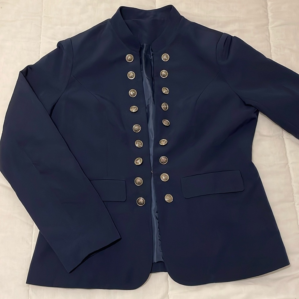Navy Blue Jacket w/ Beautiful Buttons